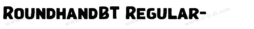 RoundhandBT Regular字体转换 RoundhandBT Regular字体转换